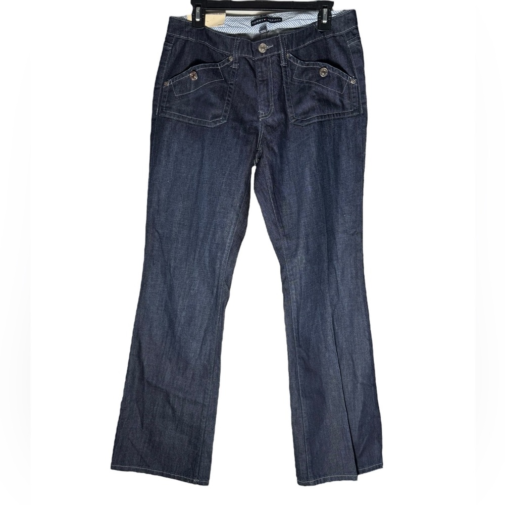VTG Y2K Tommy Hilfiger Jeans Womens size 10 Low Rise Blue Deadstock Designer NEW
